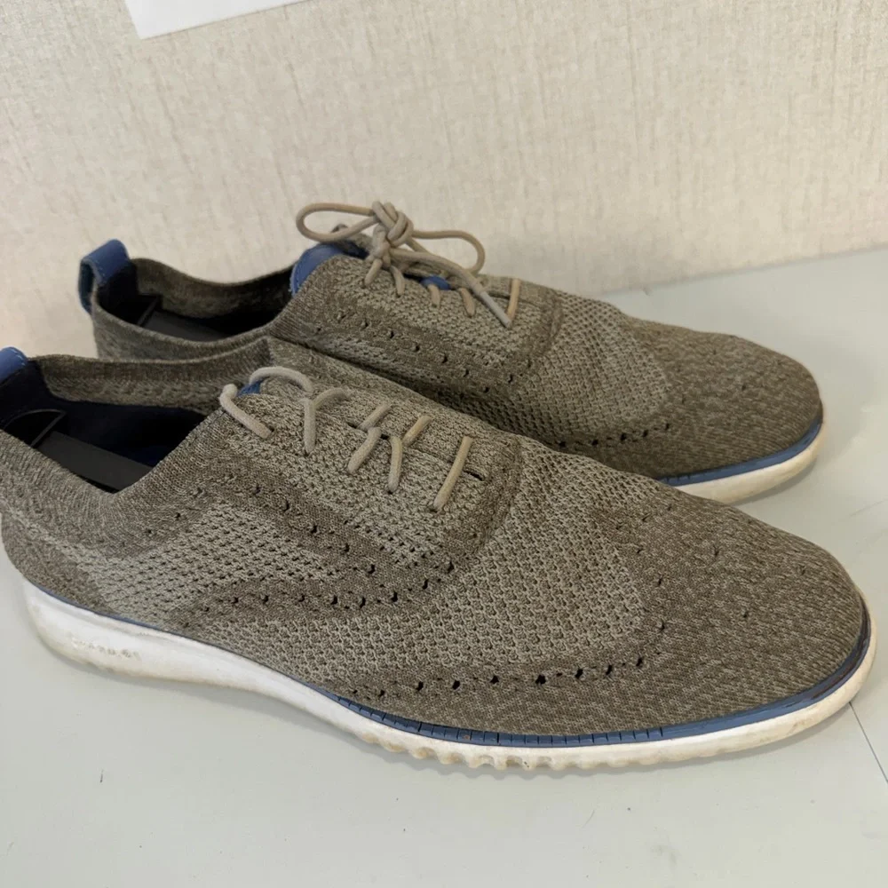 Cole Haan Men's 2 Zerogrand C26927‎ Morel/White Stitchlite Wingtips Shoes Sz 11M